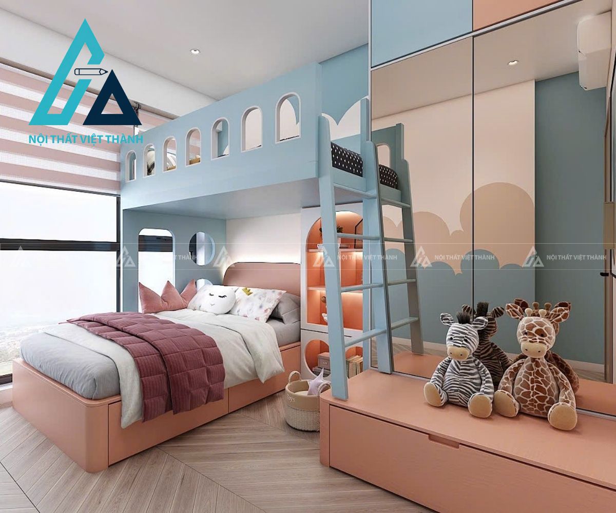 Giường Tầng Trẻ Em Thiết Kế Ngộ Nghĩnh Đáng Yêu 3
