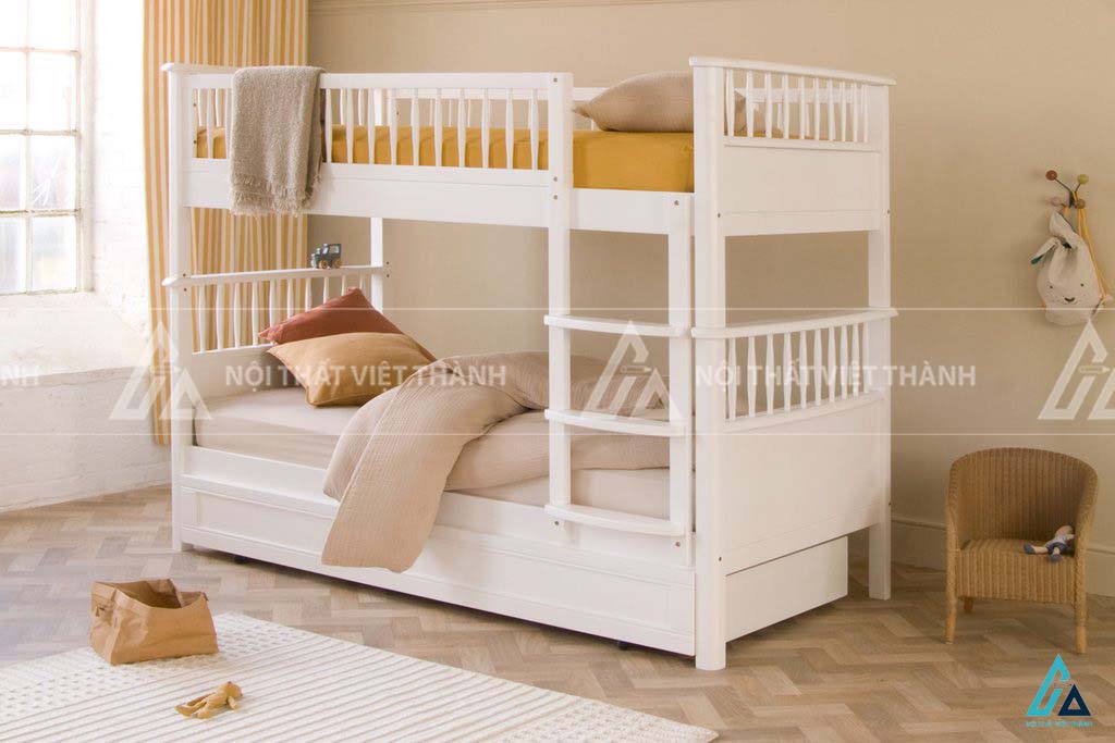 Giường Tầng Trẻ Em Đa Năng Tích Hợp Cầu Thang Hộp Lưu Trữ Và Ngăn Kéo Gầm Giường 1