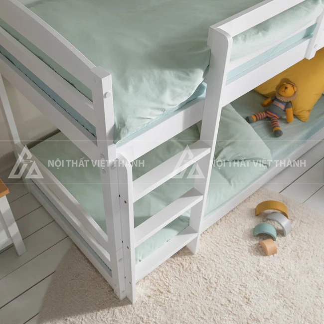Giường Tầng Trẻ Em Tối Giản Thiết Kế Thanh Lịch Tích Hợp Thang Leo Gọn Gàng 6