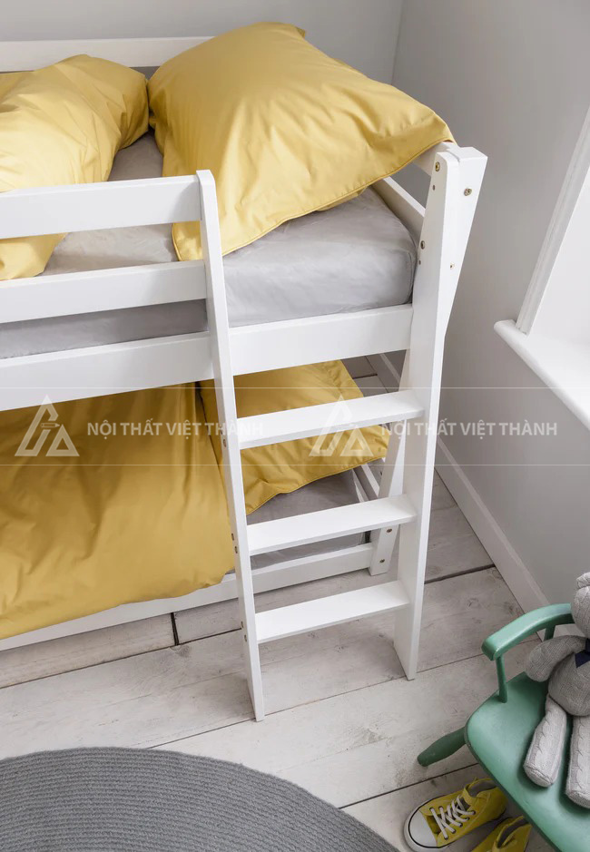 Giường Tầng Trẻ Em Tối Giản Tích Hợp Kệ Để Đồ Thông Minh Khung Sườn Vững Chãi 5