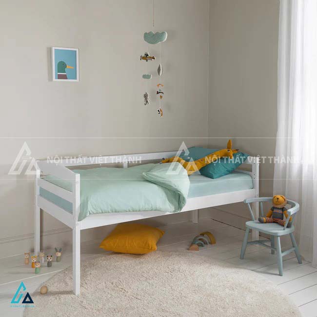 Giường Tầng Trẻ Em Tối Giản Thiết Kế Thanh Lịch Tích Hợp Thang Leo Gọn Gàng 1