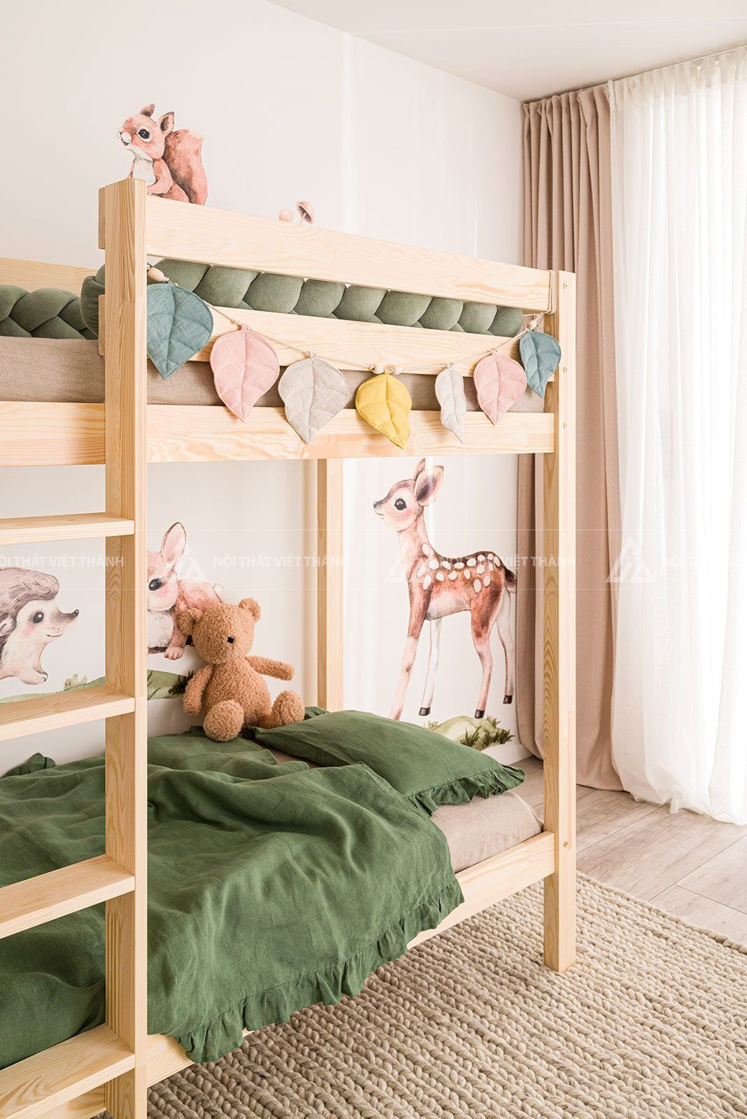 Giường Tầng Trẻ Em Tích Hợp Giường Kéo Phụ Ngầm Thông Minh 7