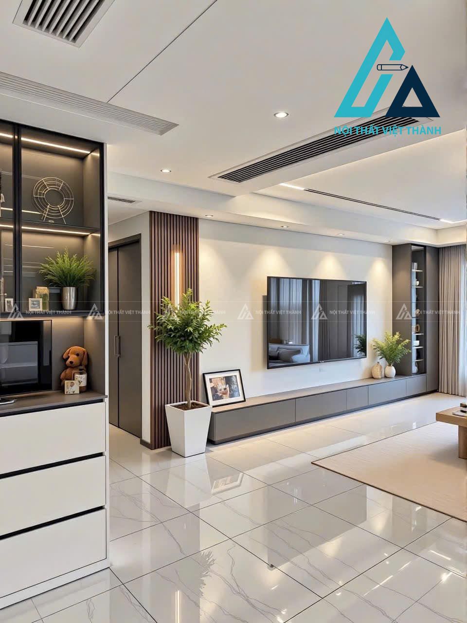 Kệ tivi tính thẩm mỹ cao, dễ phối nội thất