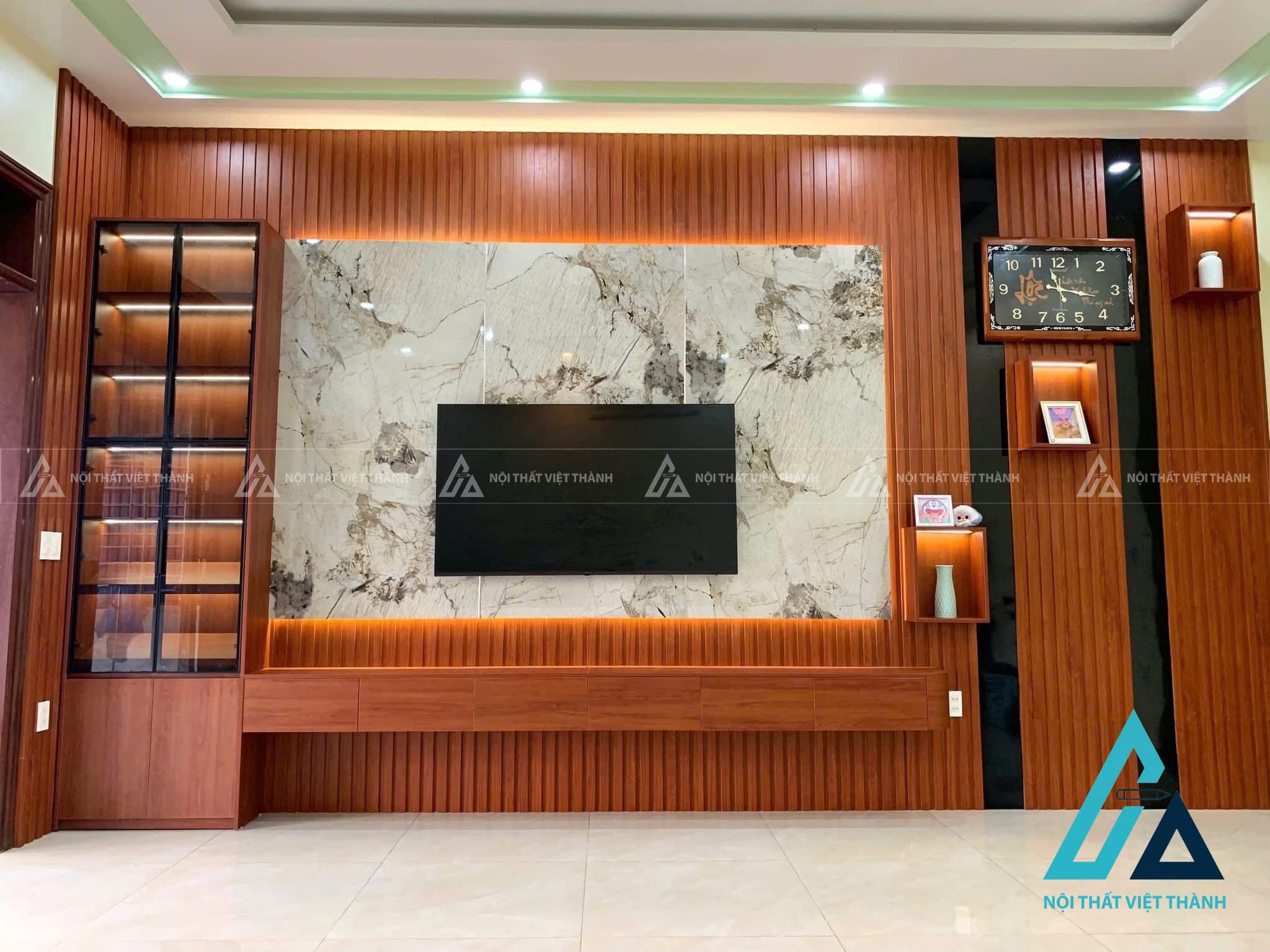 Lựa chọn kích thước kệ phù hợp với diện tích phòng khách