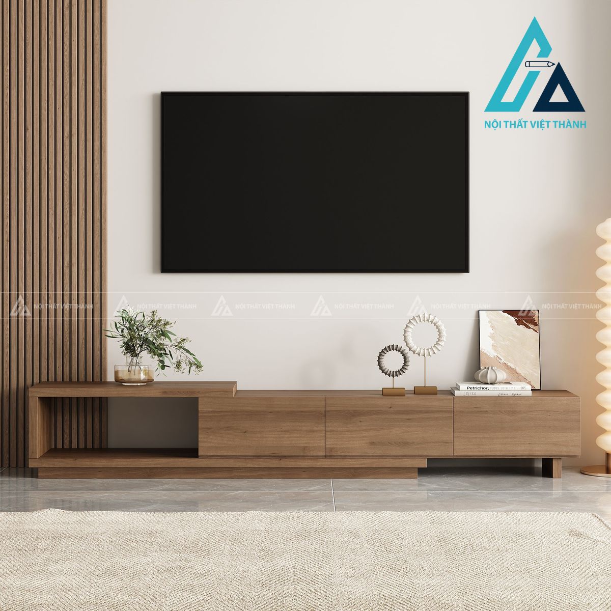 Kệ tivi gỗ công nghiệp tối giản