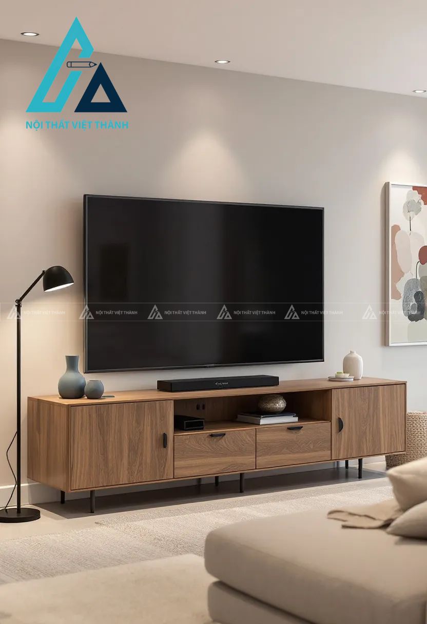 Kệ tivi kết hợp tủ lưu trữ