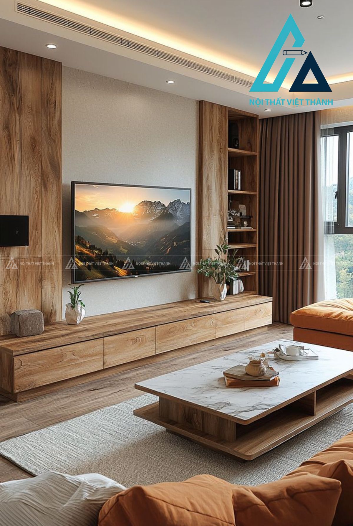 Kệ tivi gỗ tự nhiên cao cấp