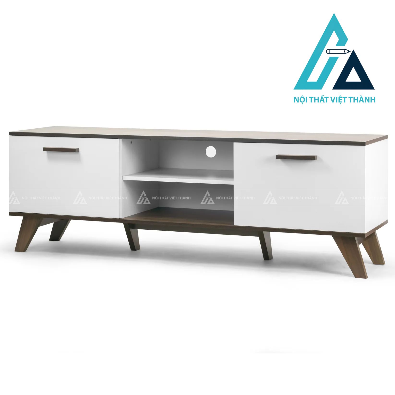 Kệ Tivi Gỗ Công Nghiệp Phong Cách Hiện Đại Dễ Bài Trí 2