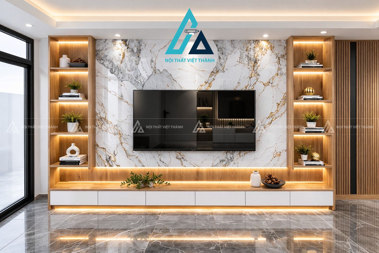 Kết hợp giữa màu sắc và chất liệu