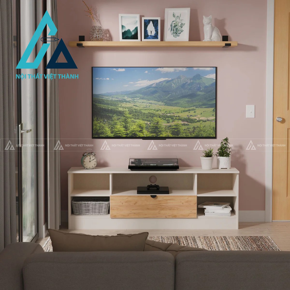 Kệ Tivi Gỗ Công Nghiệp Đẹp Hiện Đại Phù Hợp Xu Hướng Nội Thất