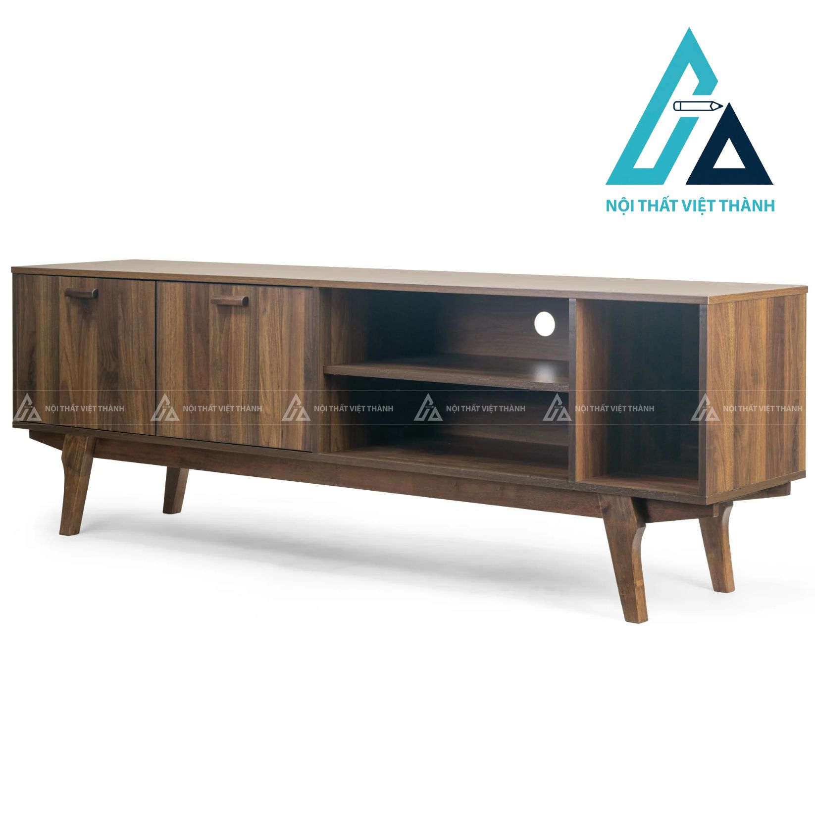 Kệ Tivi Gỗ Công Nghiệp Đẹp Thanh Lịch Cho Phòng Khách 4