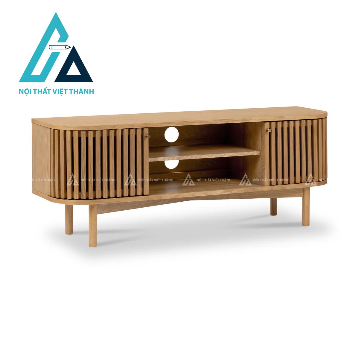 Kệ Tivi Phòng Khách Gỗ Tự Nhiên Thiết Kế Sang Trọng 1