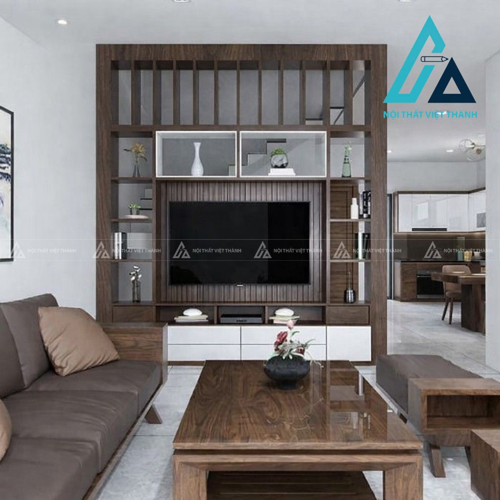 Kích thước kệ tivi gỗ tự nhiên theo nhu cầu