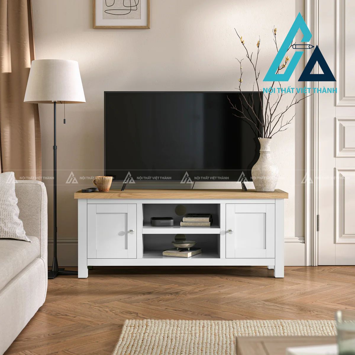 Kệ Tivi Phòng Khách Gỗ Tự Nhiên Đẳng Cấp