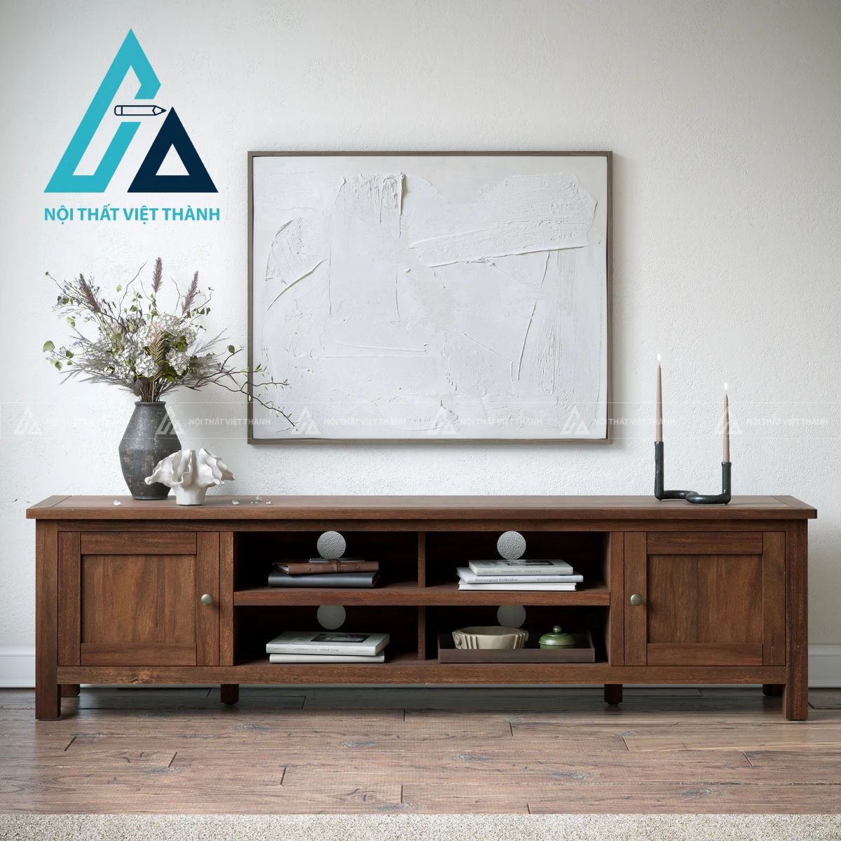 Kệ Tivi Gỗ Tự Nhiên Kiểu Dáng Thanh Lịch Hiện Đại