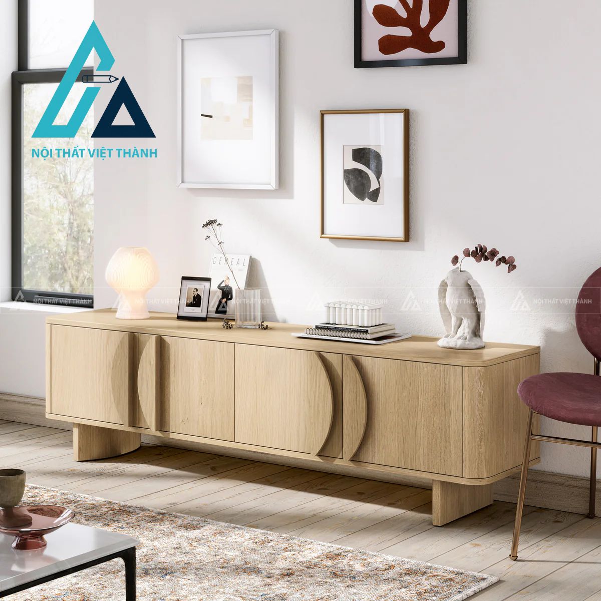 Kệ Tivi Gỗ Tự Nhiên Sang Trọng Phù Hợp Mọi Phong Cách Nội Thất