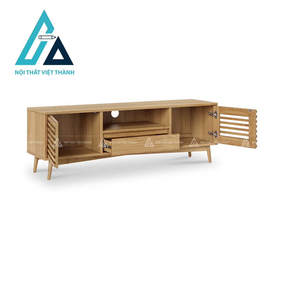 Kệ Tivi Gỗ Tự Nhiên Phong Cách Tối Giản Hiện Đại 3