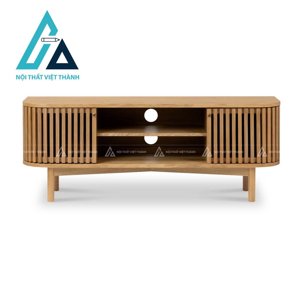 Kệ Tivi Phòng Khách Gỗ Tự Nhiên Thiết Kế Sang Trọng 4