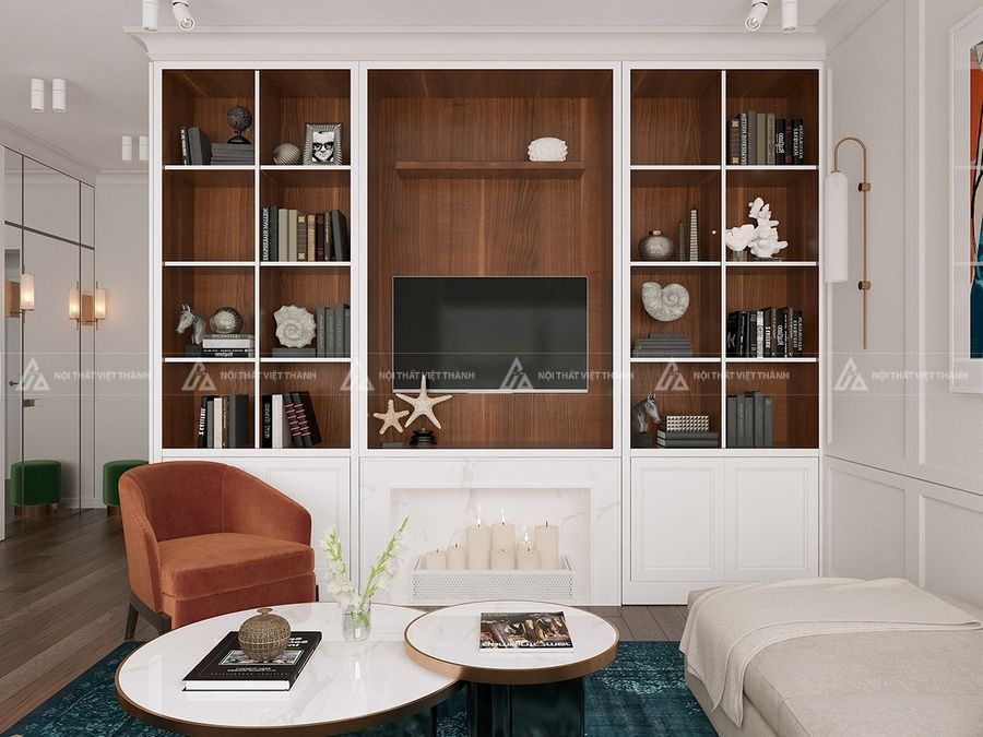 Khám phá 90+ thiết kế vách ngăn kệ tivi phòng khách sang trọng, tối ưu không gian