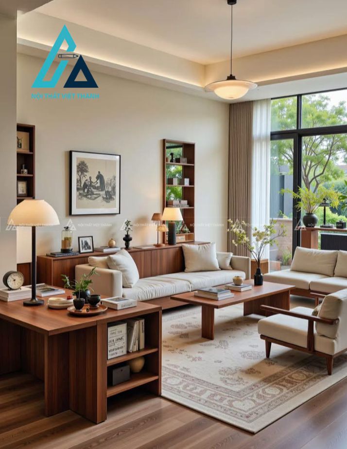 Thiết kế và thi công nội thất phòng khách theo yêu cầu