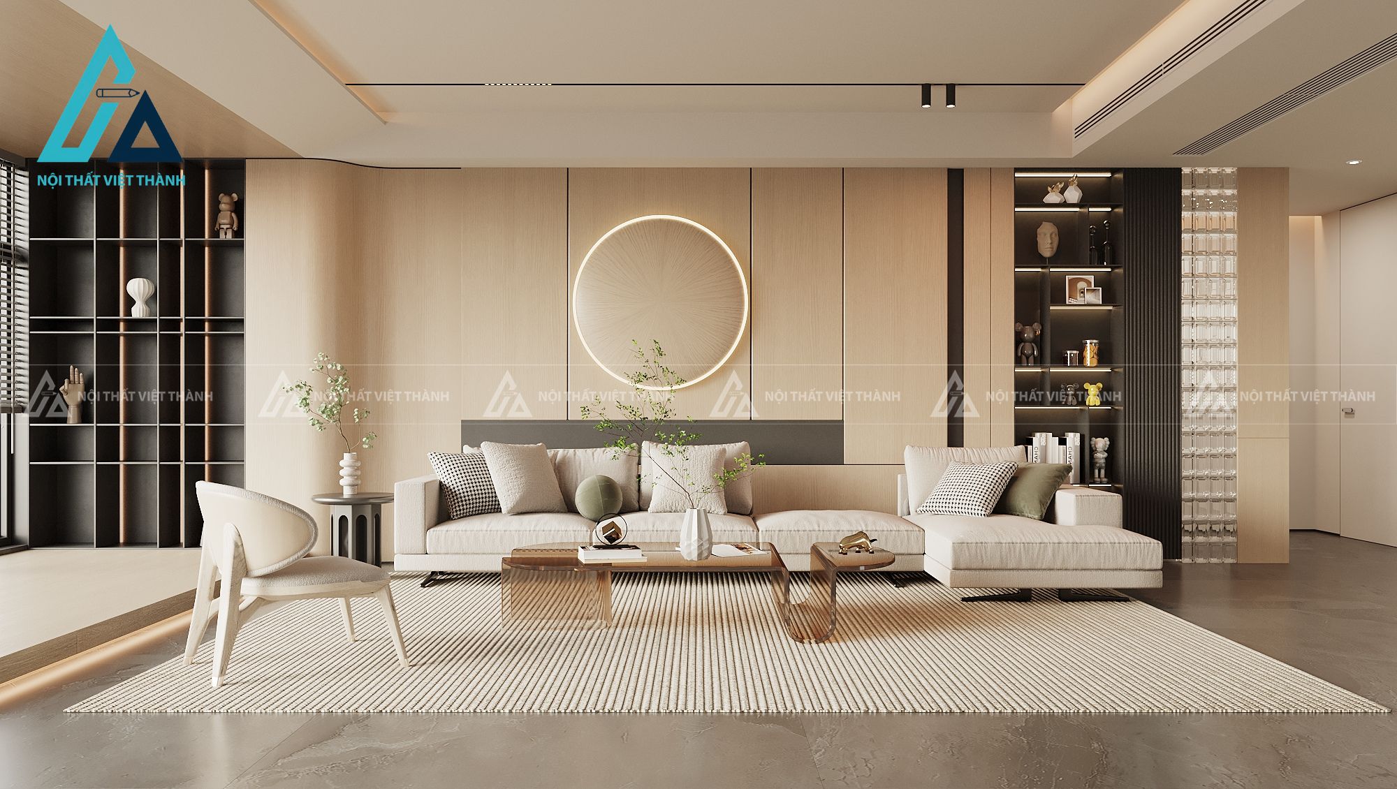 Nội thất phòng khách cho biệt thự sang trọng