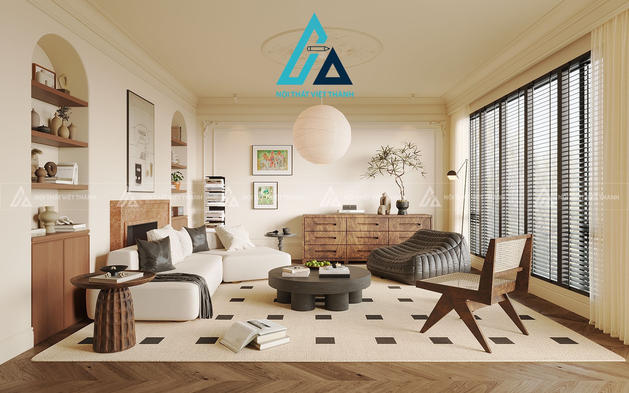 Chọn nội thất phòng khách tạo điểm nhấn