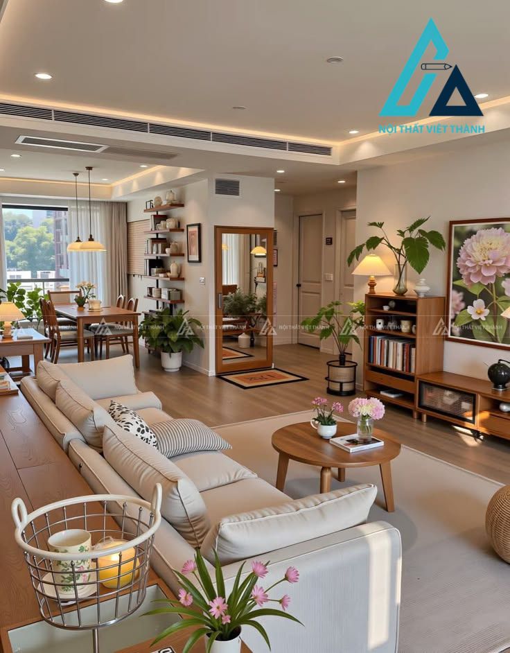 Thiết kế và thi công nội thất phòng khách hiện đại