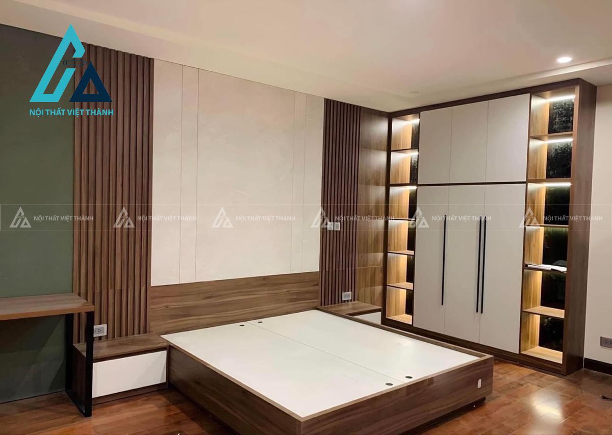 Nội thất phòng ngủ thi công hoàn thiện