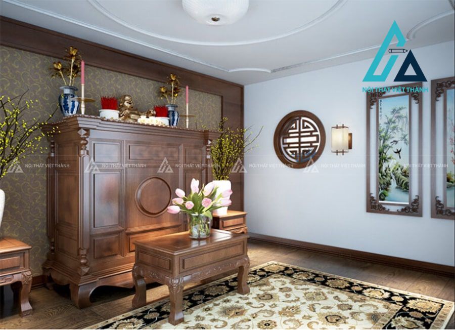 Xu hướng nội thất phòng thờ trang nghiêm 2026