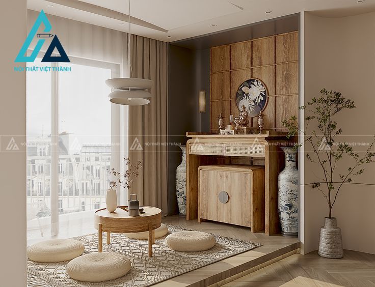 Nội thất phòng thờ gỗ