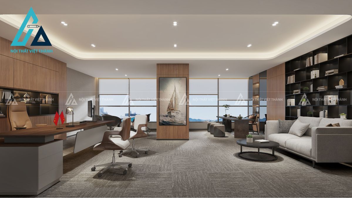 Nội thất văn phòng không gian rộng