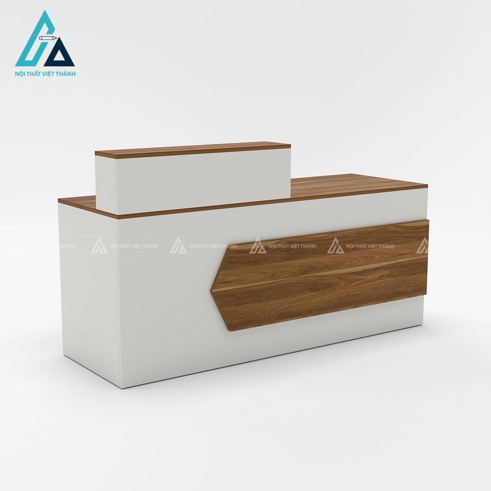 Quầy lễ tân cách điệu hình mũi tên độc đáo