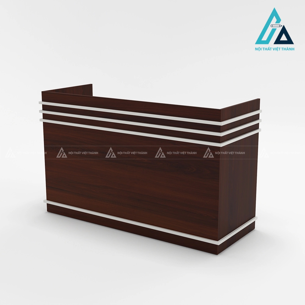 Quầy lễ tân cổ điển thiết kế đường phào chỉ tinh tế 2