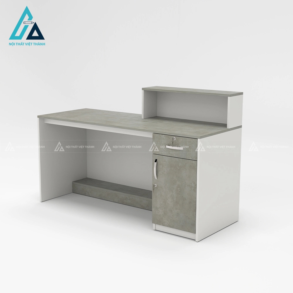 Quầy lễ tân thiết kế hình khối sáng tạo hiện đại 3