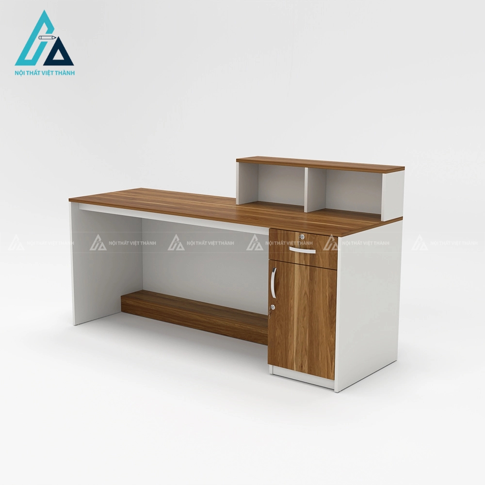 Quầy lễ tân cách điệu hình mũi tên độc đáo 3