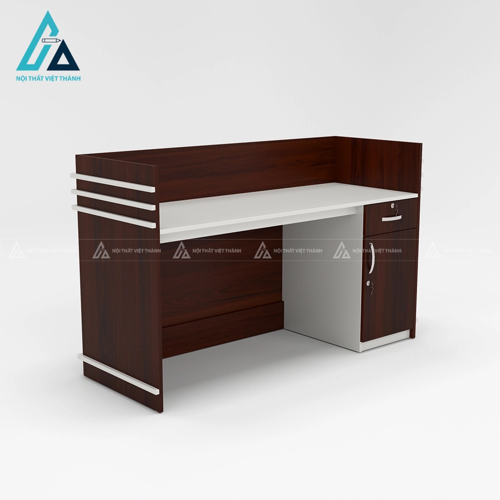 Quầy lễ tân cổ điển thiết kế đường phào chỉ tinh tế 4