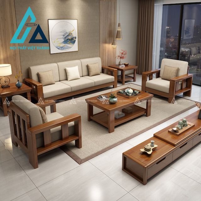 Sofa gỗ đa dạng thiết kế