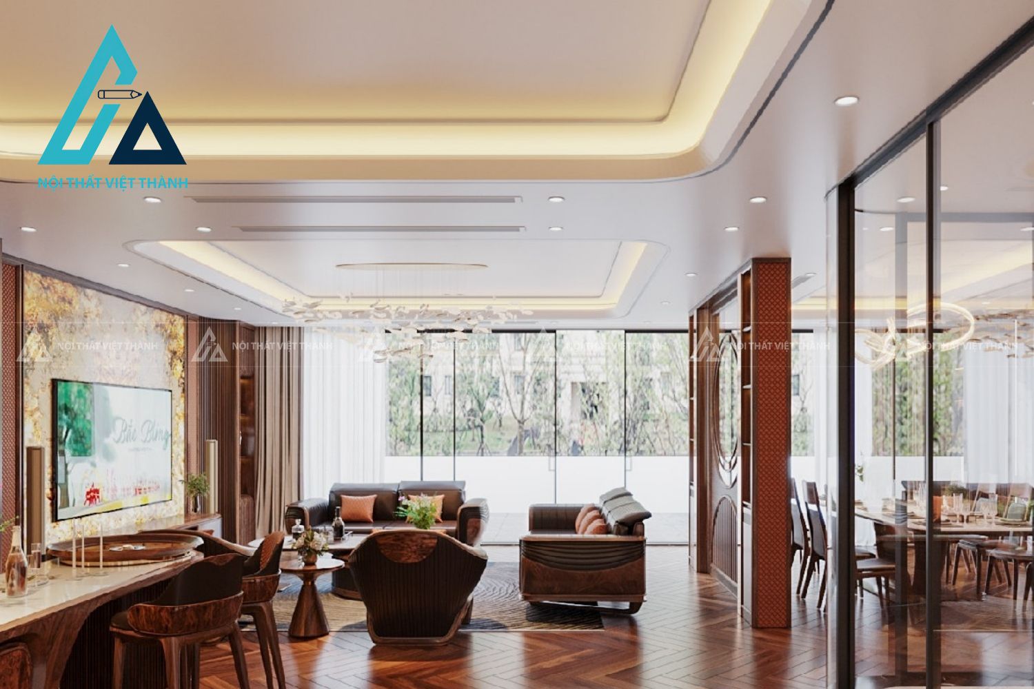 Sofa Gỗ Phòng Khách Đẹp Hiện Đại Nâng Tầm Không Gian Sống 1