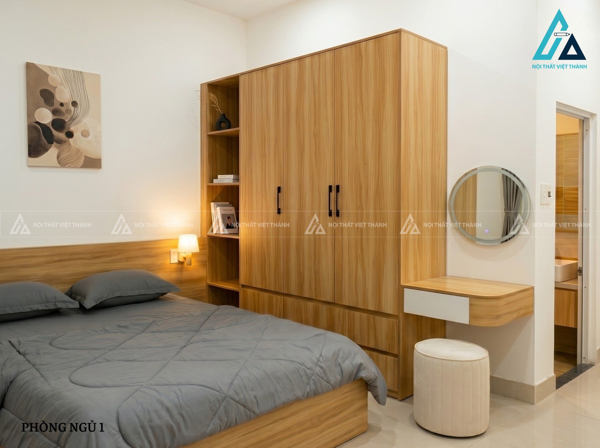 Thiết kế thi công nội thất 6 phòng ngủ chị Kiều Duyên Hòa Bình Bạc Liêu 1
