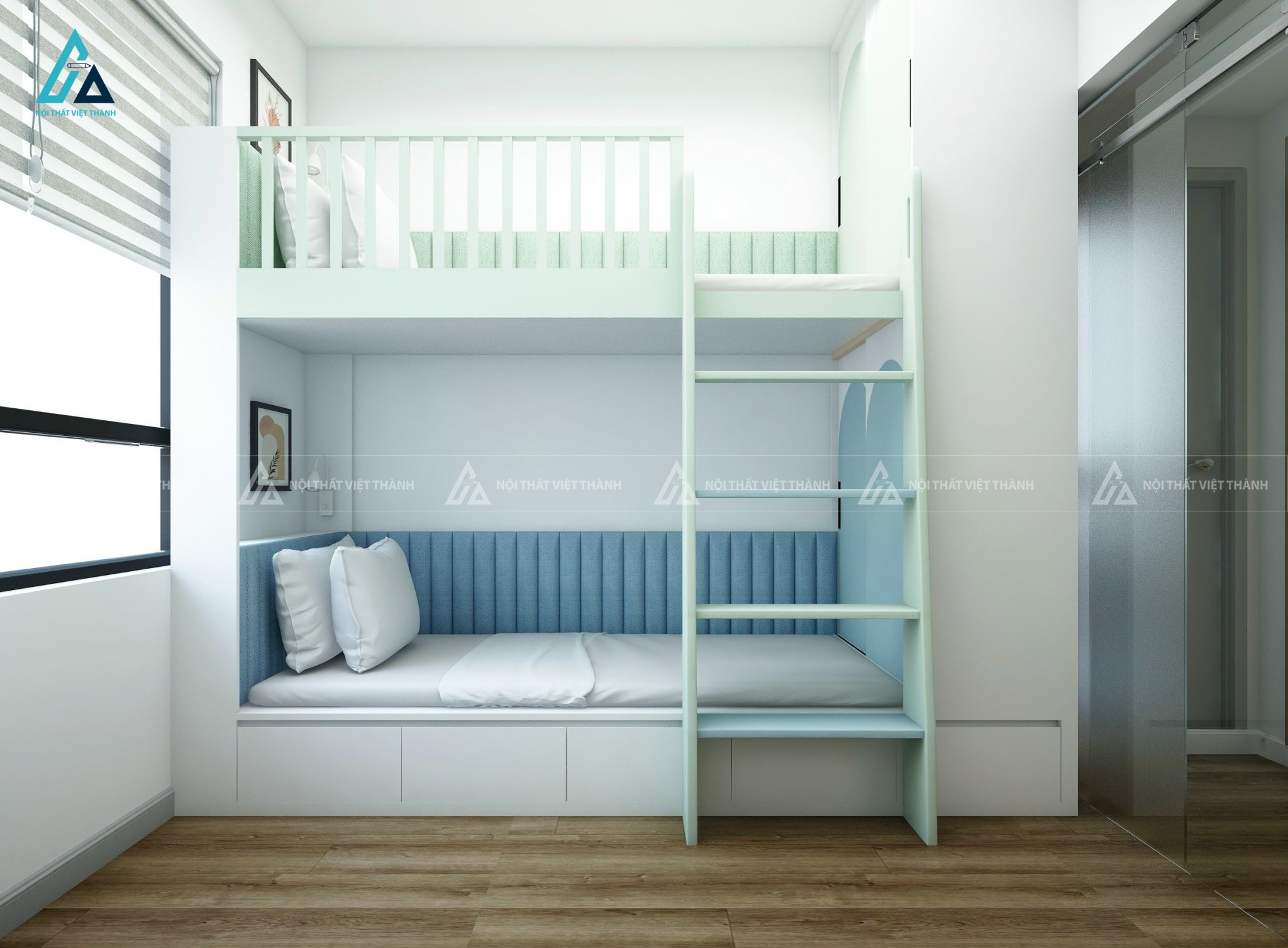Thiết kế thi công nội thất chung cư căn hộ 2 phòng ngủ bác Văn Tài Cai Lậy Tiền Giang 1