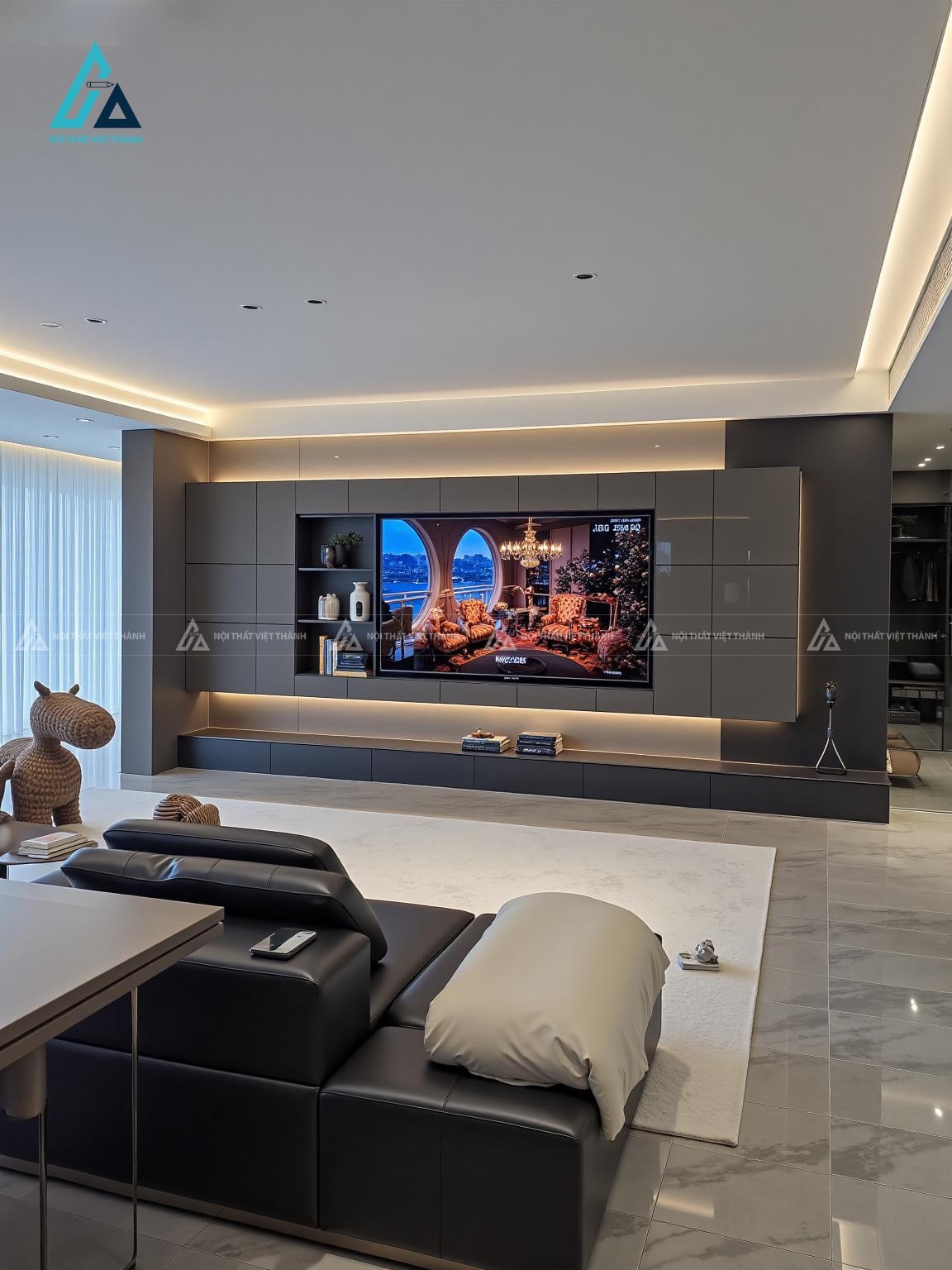 Hệ vách tivi âm tường