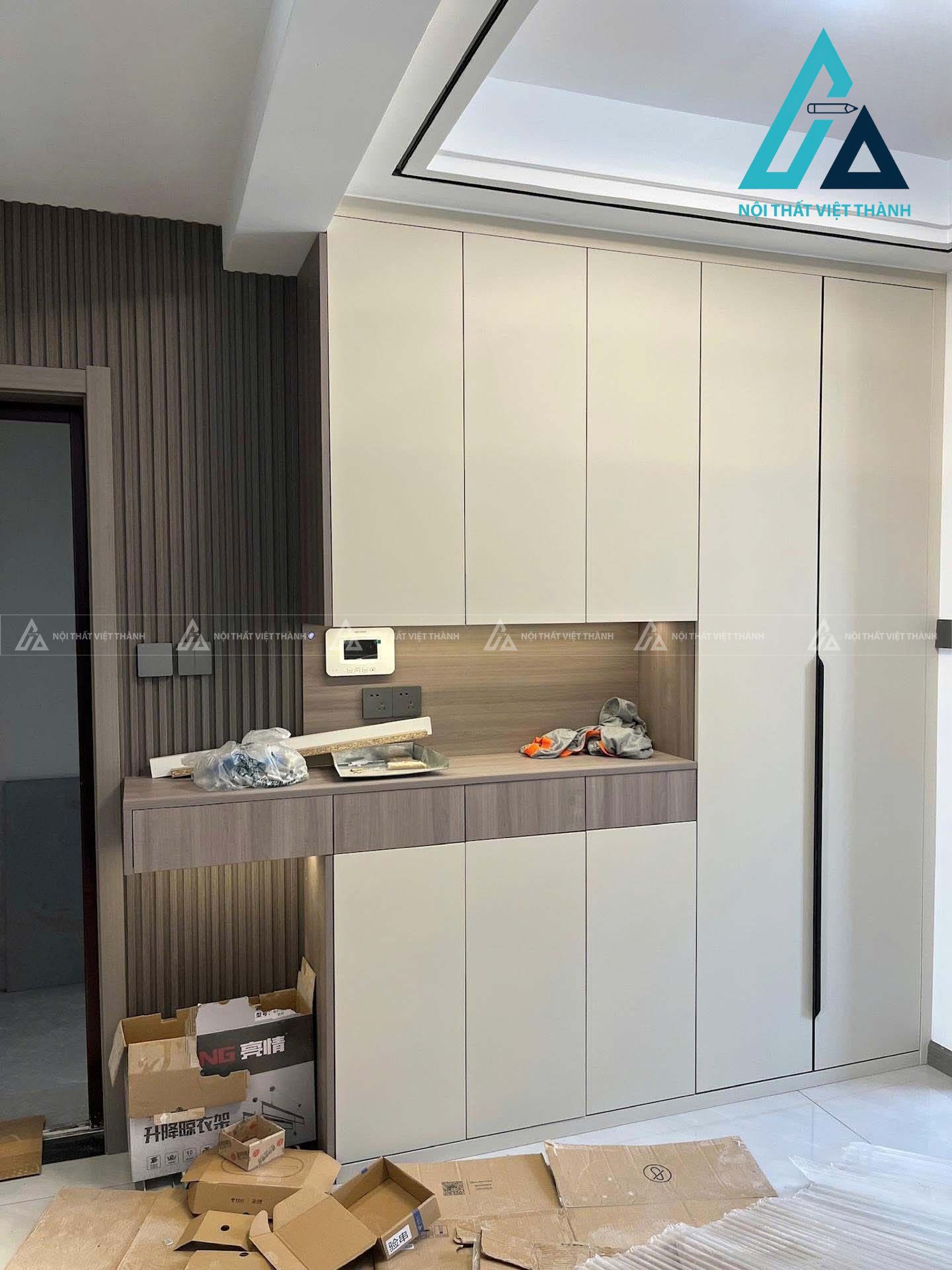 Thiết kế thi công nội thất chung cư căn hộ chú Quốc Minh Châu Thành Bến Tre 8