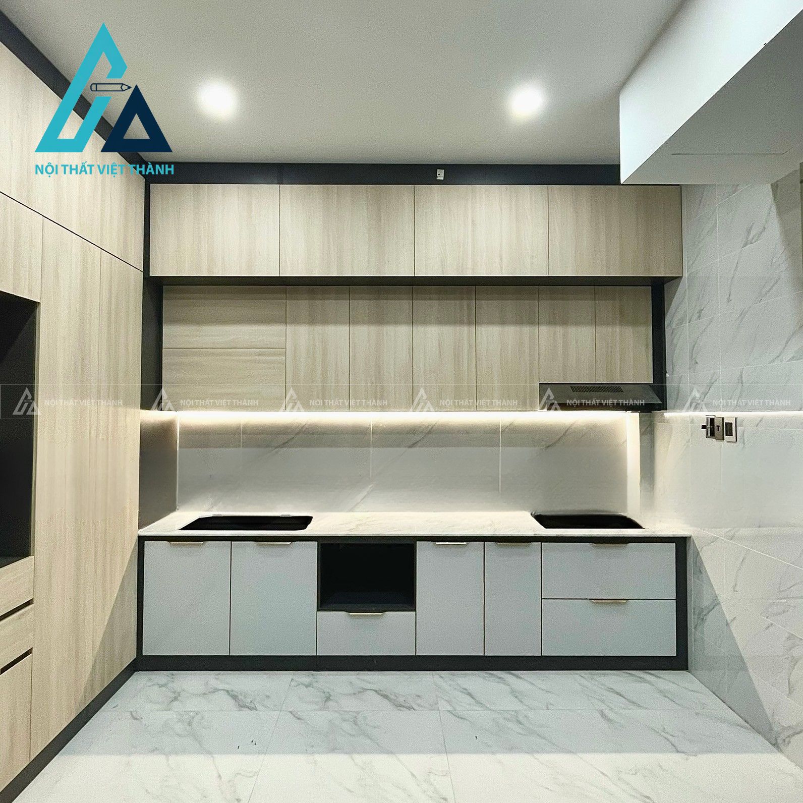 Thiết kế thi công nội thất nhà bếp cô Hồng Loan Rạch Giá Kiên Giang 10