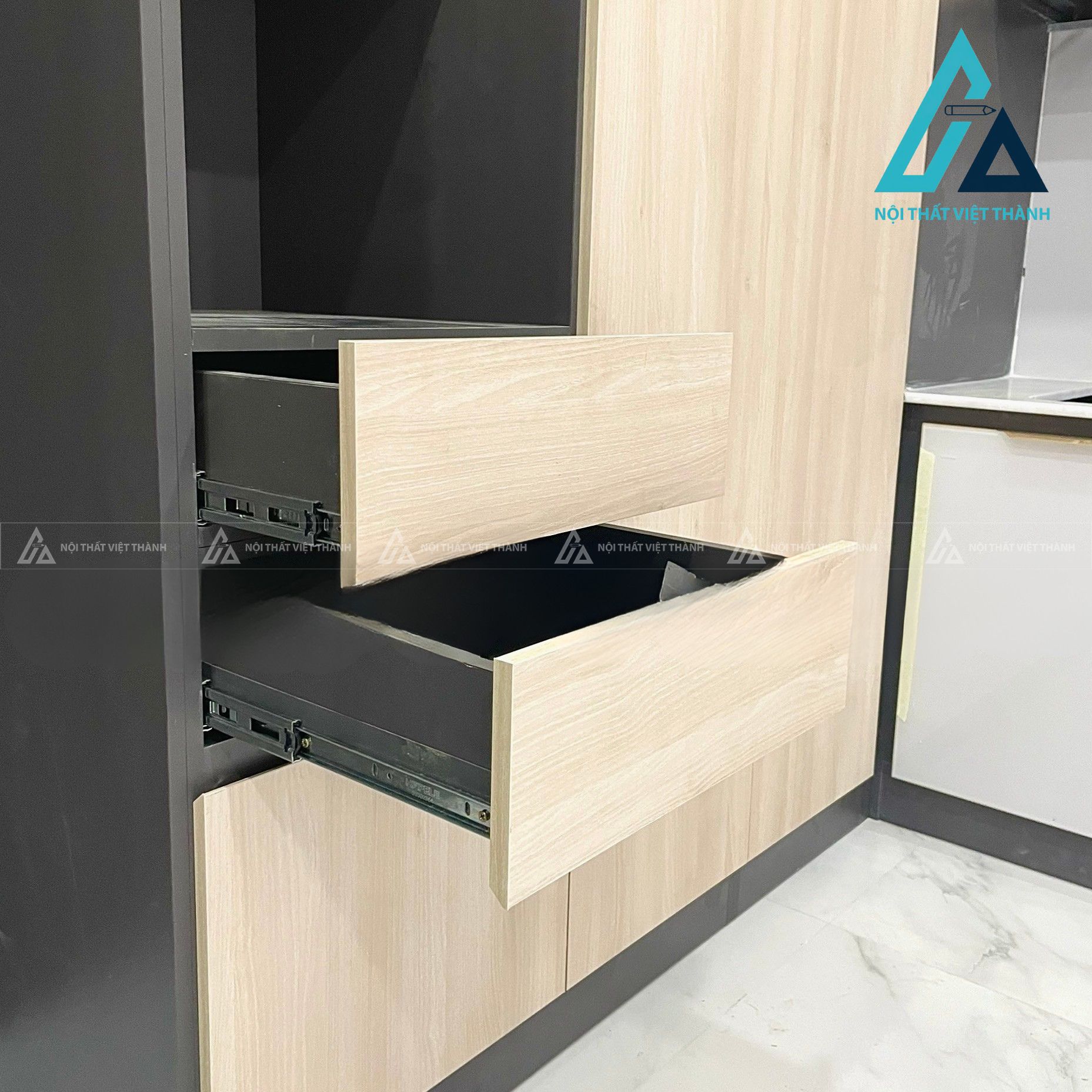 Thiết kế thi công nội thất nhà bếp cô Hồng Loan Rạch Giá Kiên Giang 4