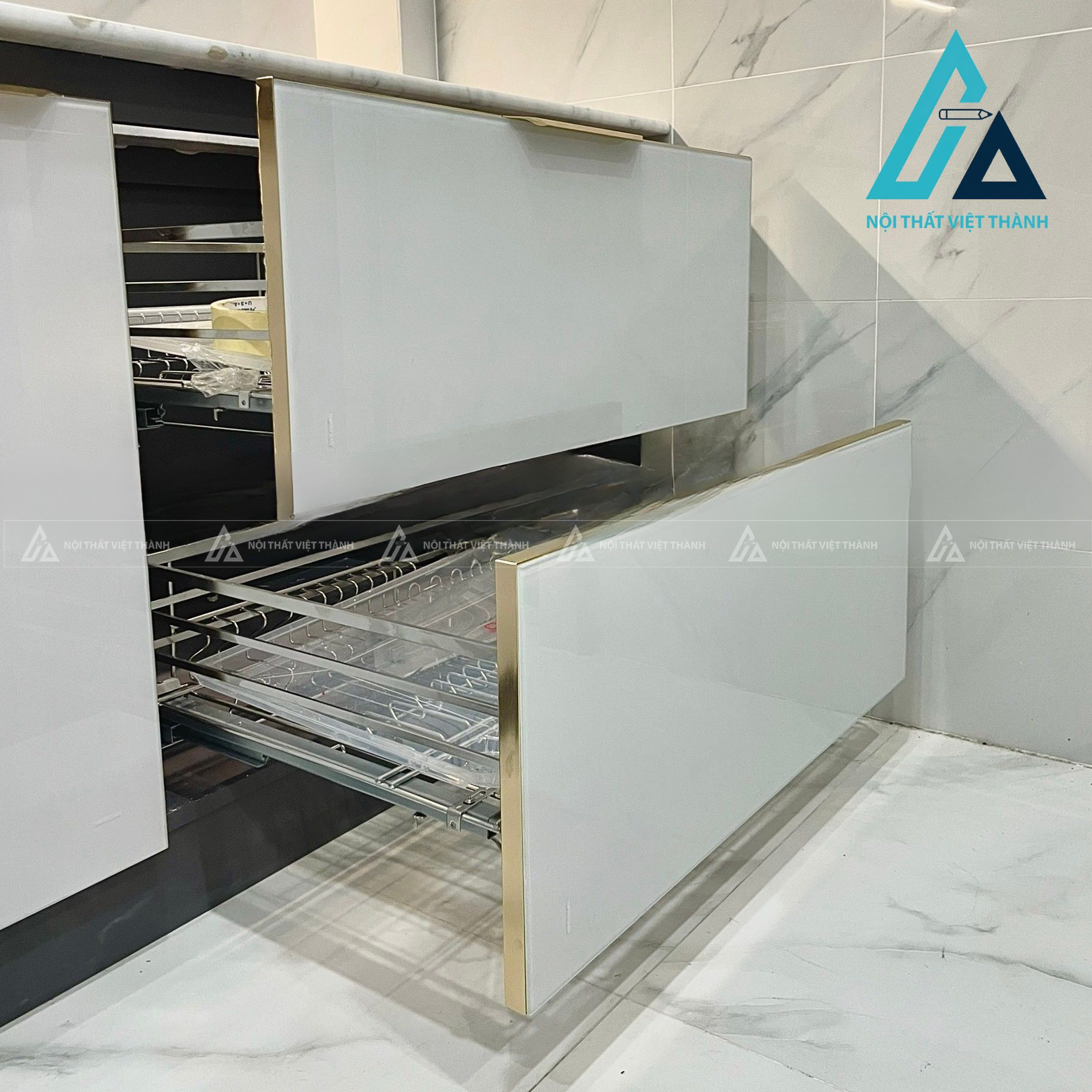 Thiết kế thi công nội thất nhà bếp cô Hồng Loan Rạch Giá Kiên Giang 6