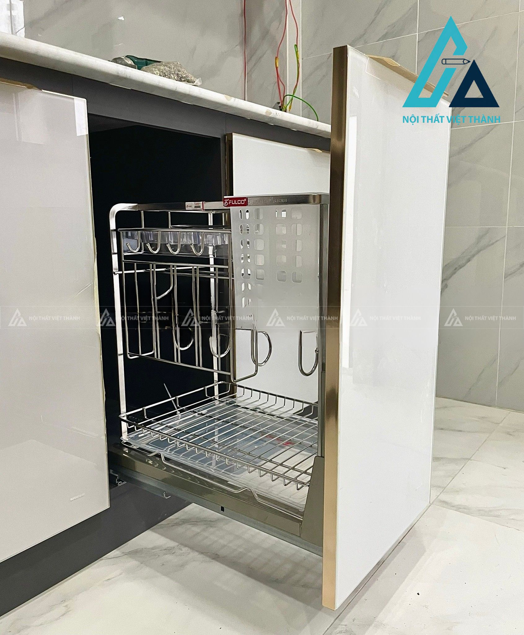 Thiết kế thi công nội thất nhà bếp cô Hồng Loan Rạch Giá Kiên Giang 9