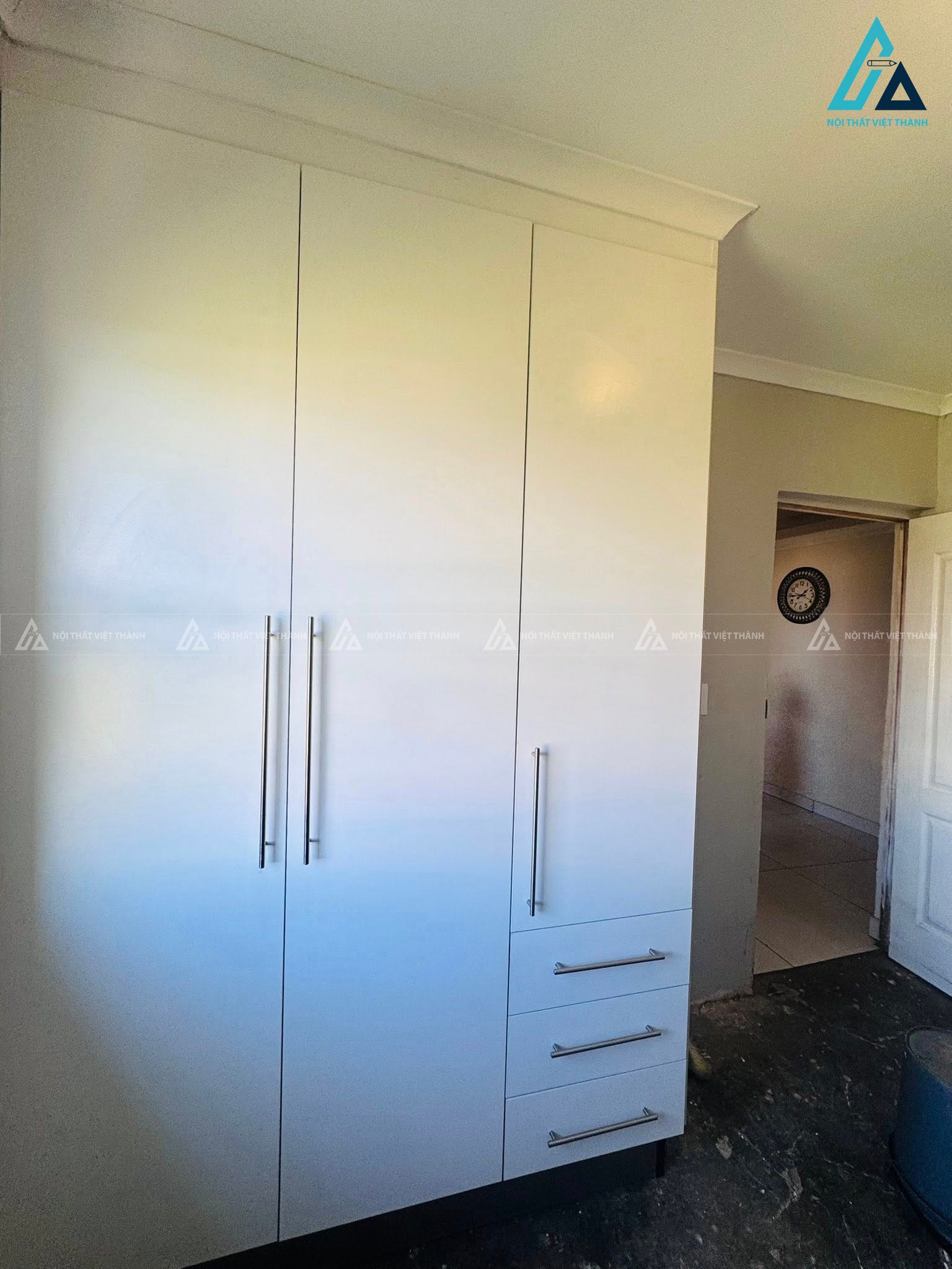 Thiết kế thi công nội thất phòng ngủ bác Thanh Sơn Vĩnh Châu Sóc Trăng 4