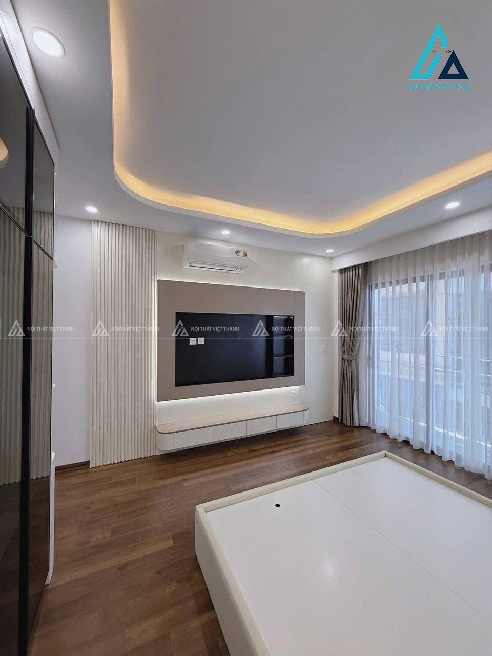 Thiết kế thi công nội thất phòng ngủ biệt thự hiện đại