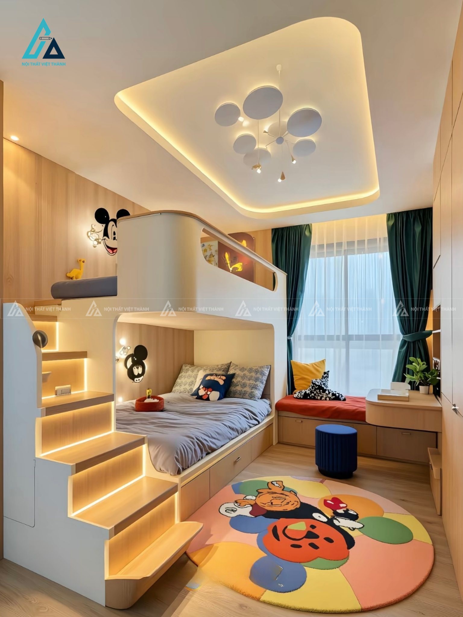 Thiết kế thi công nội thất phòng trẻ em chị Thu Hiền Năm Căn Cà Mau 8