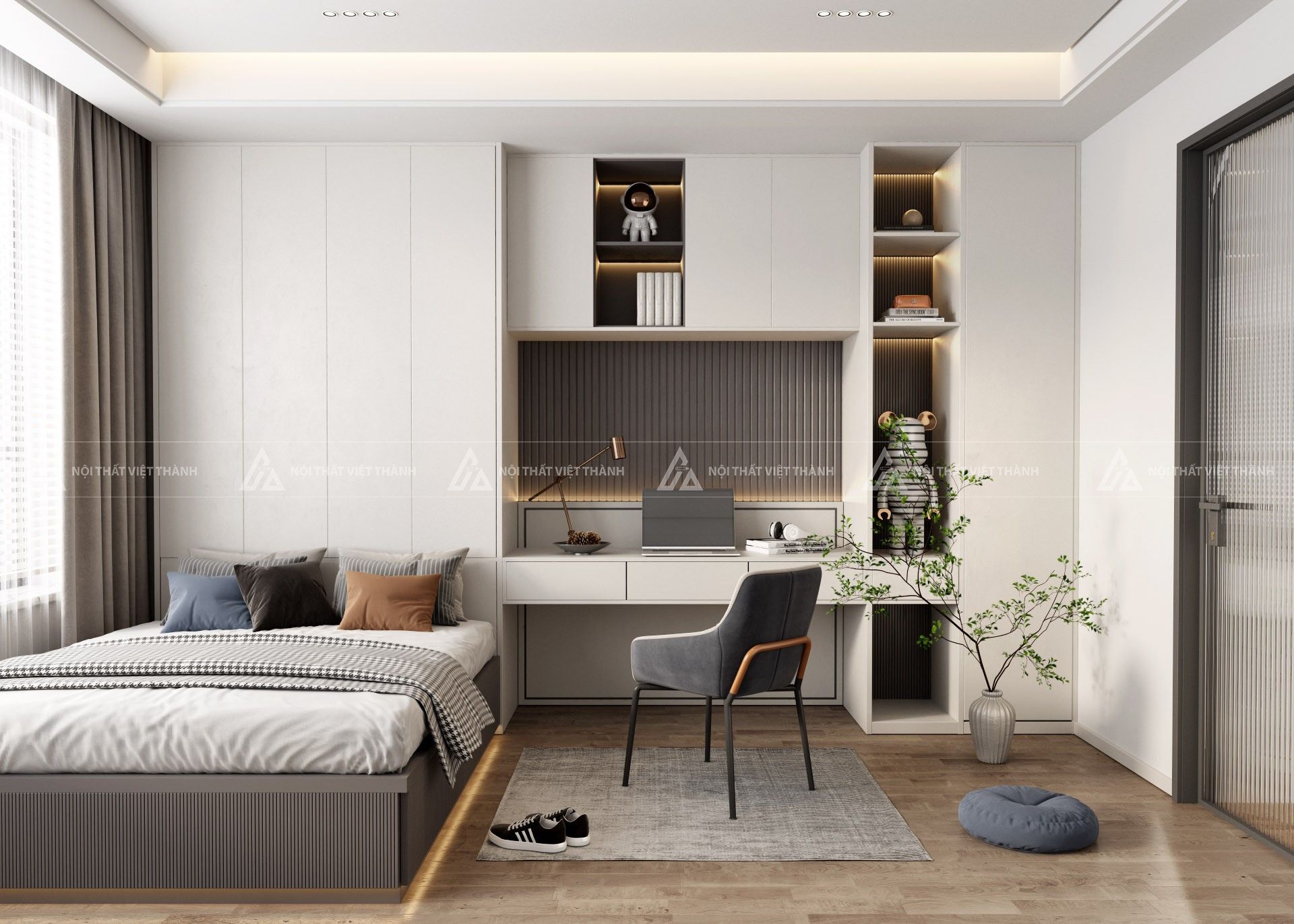 Thiết kế combo phòng ngủ trọn gói đồng bộ và tiện nghi